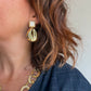 Boucles Alma doré écru