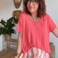 Pull fin corail
