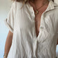 Robe chemise Gaze de Coton Beige