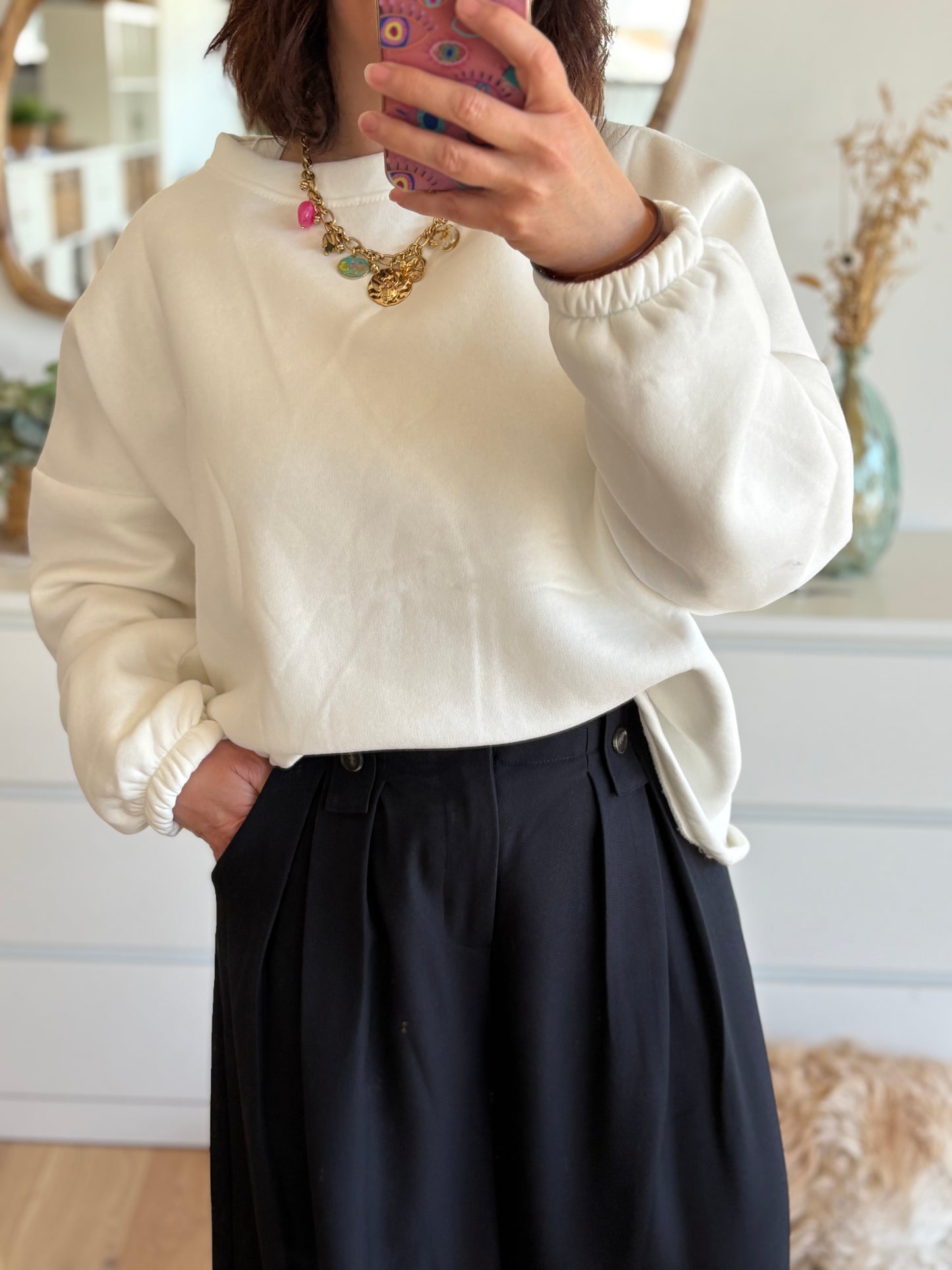 Sweat iconic blanc