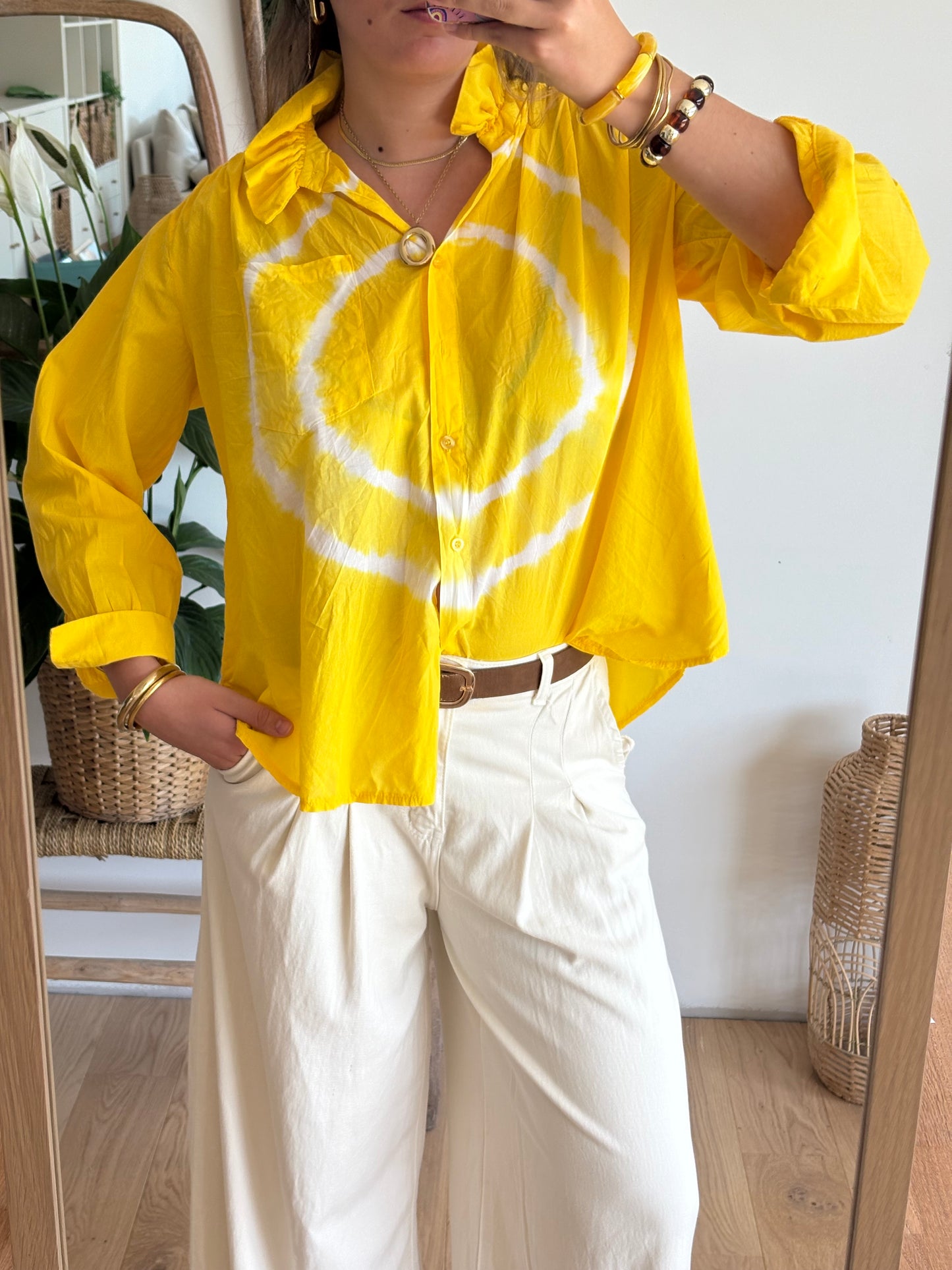 Pantalon large ,léger écru