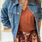 Veste en jean courte wild west