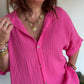 Chemise Gaze de Coton Fuchsia