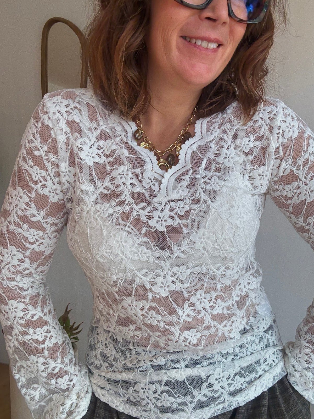 Top Anaïs blanc
