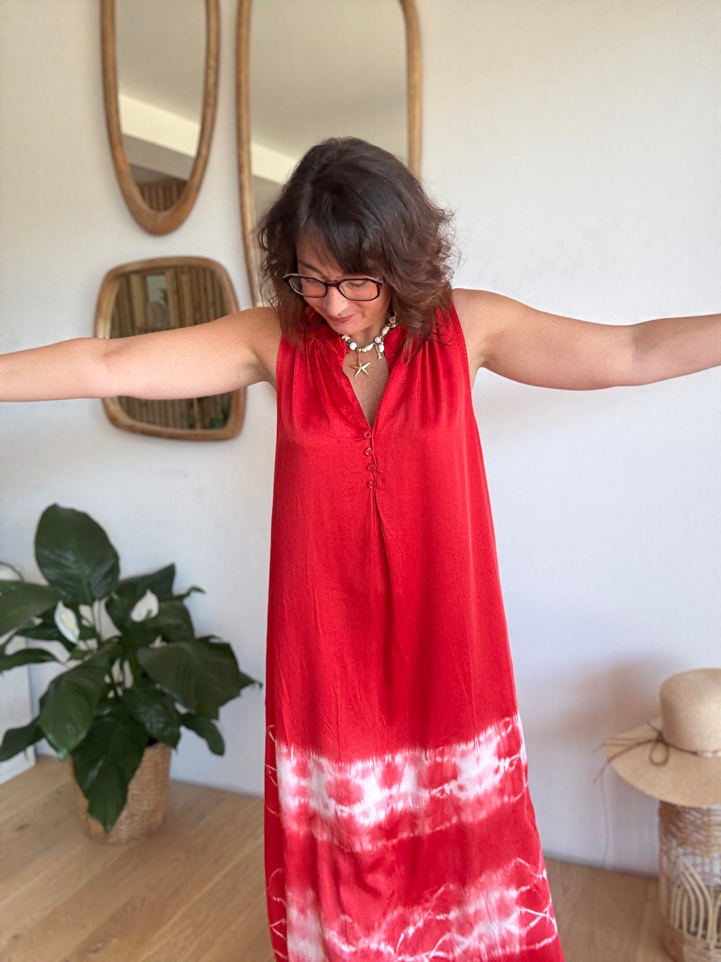 Robe Tie and Dye Coralia