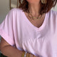 Tee shirt rose baby Maxi