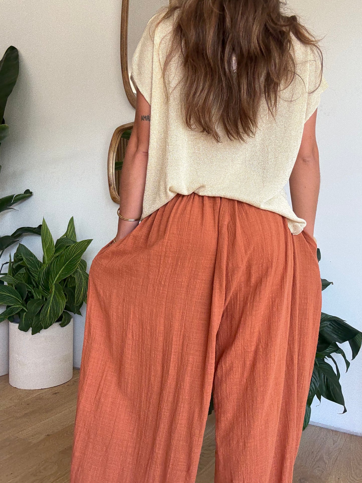 Pantalon Jasmine Brique