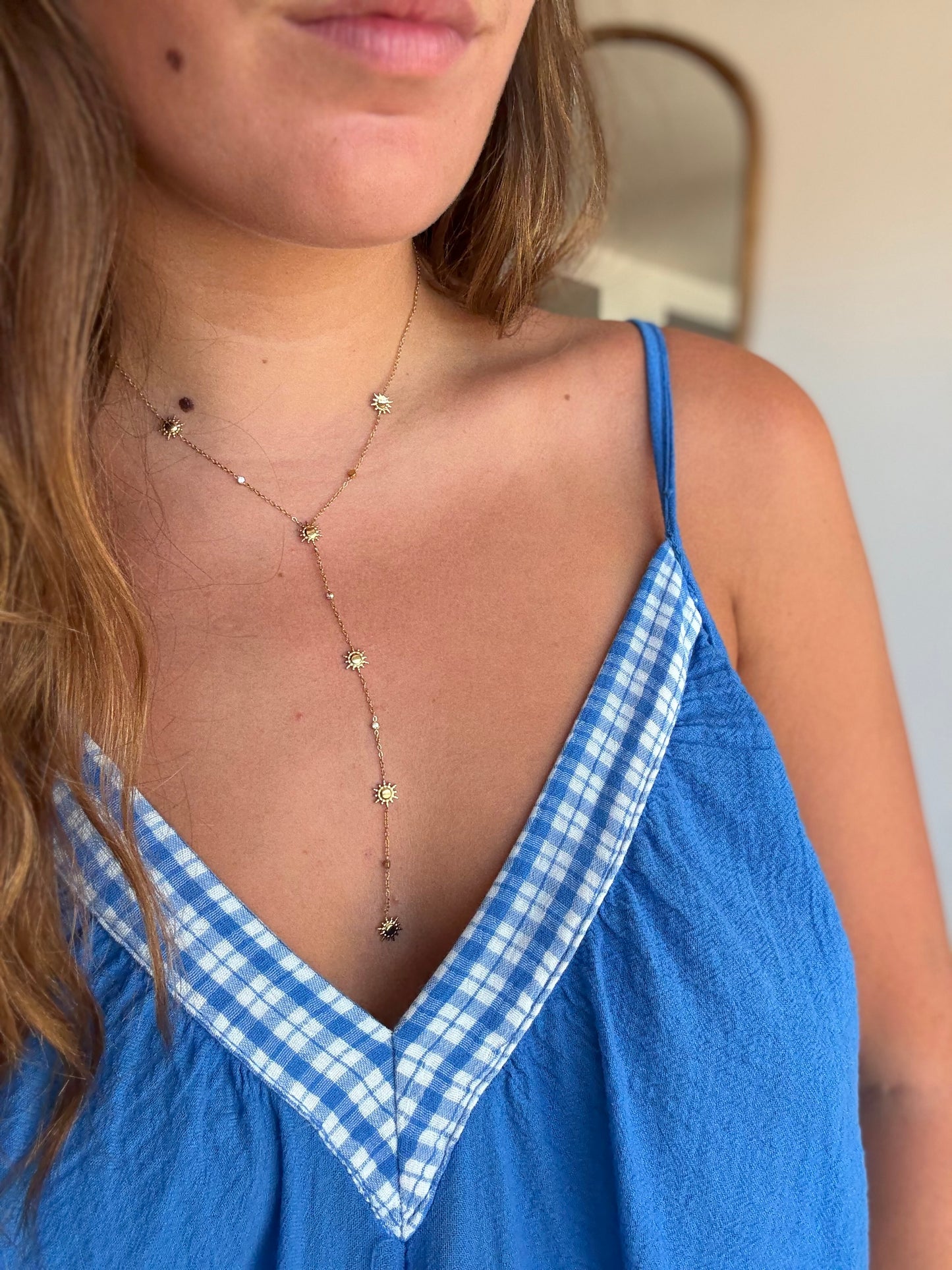 Robe playa bleu