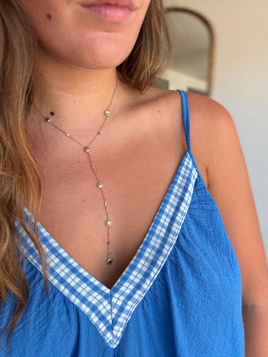 Robe playa bleu