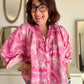 Chemisier pink Tie and Dye