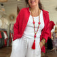 Chemise Gaze de coton Baiona rouge