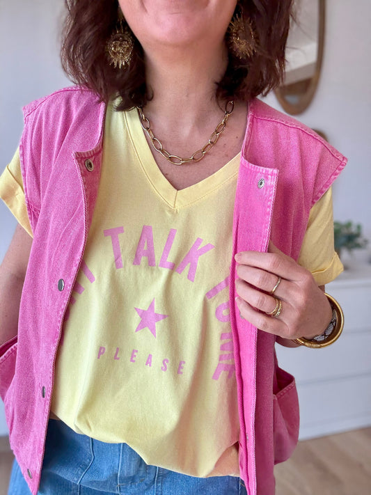 Veste sans manche LIZZIE rose