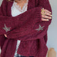 Gilet doudou étoile bordeaux