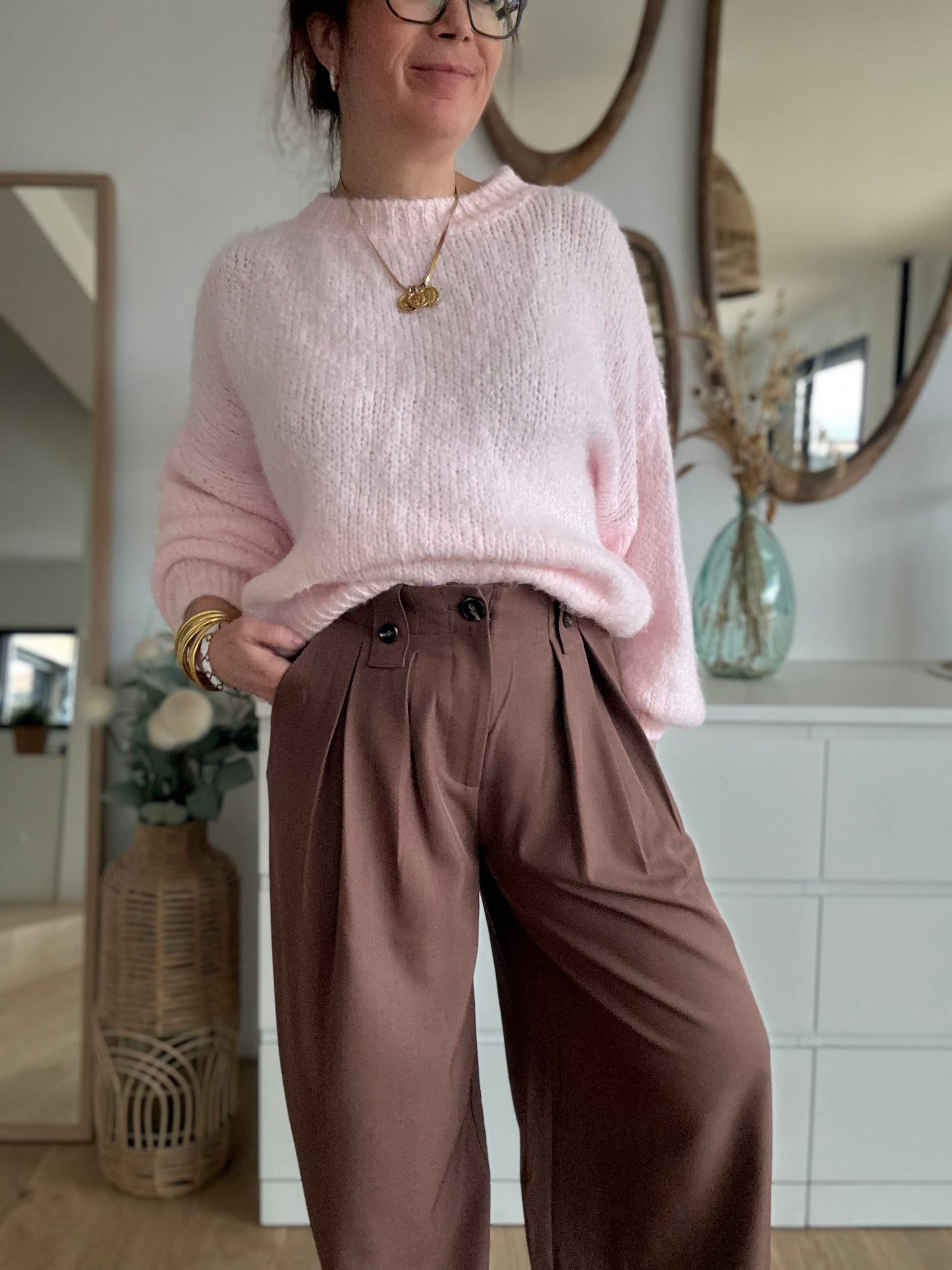 Pantalon Marius Marron clair