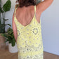 Robe Bandana Jaune en Gaze de Coton