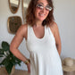 Robe débardeur écru