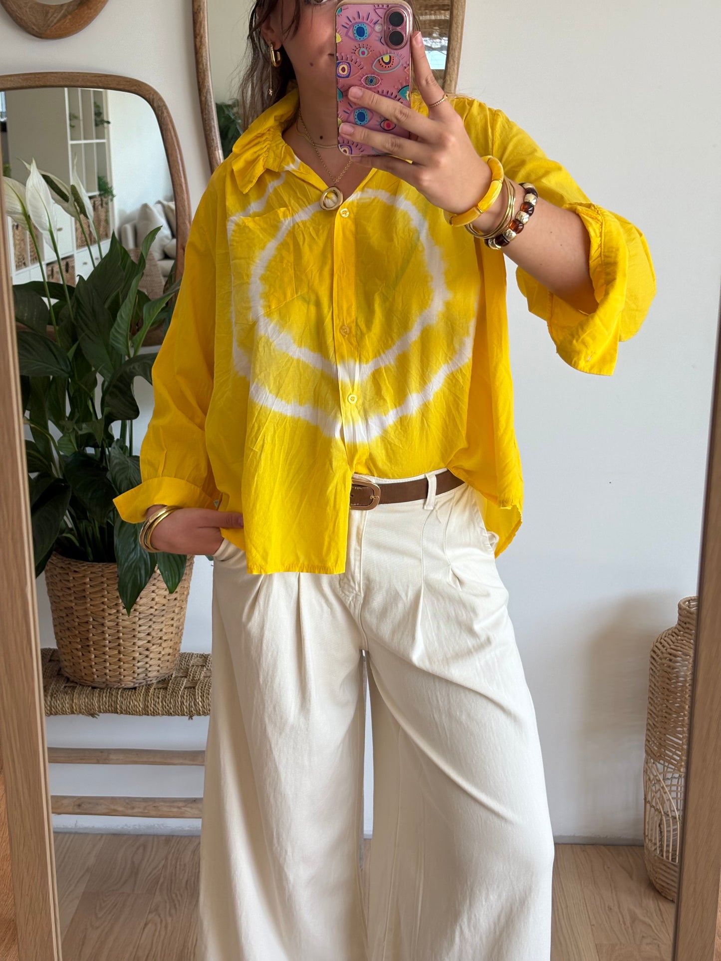 Pantalon large ,léger écru