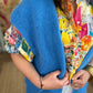 Gilet sans manches bleu toi