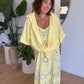Robe Bandana Jaune en Gaze de Coton