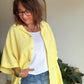 Chemise Gaz de Coton Jaune Pastel