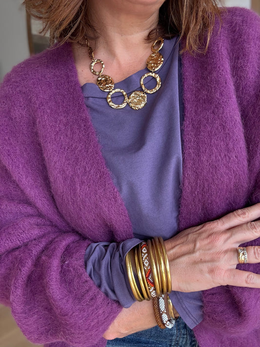 Gilet Gabin violet