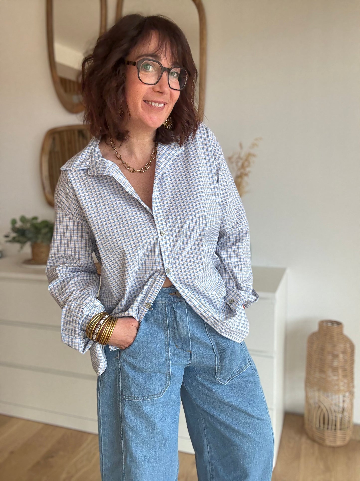 Chemise love Blue