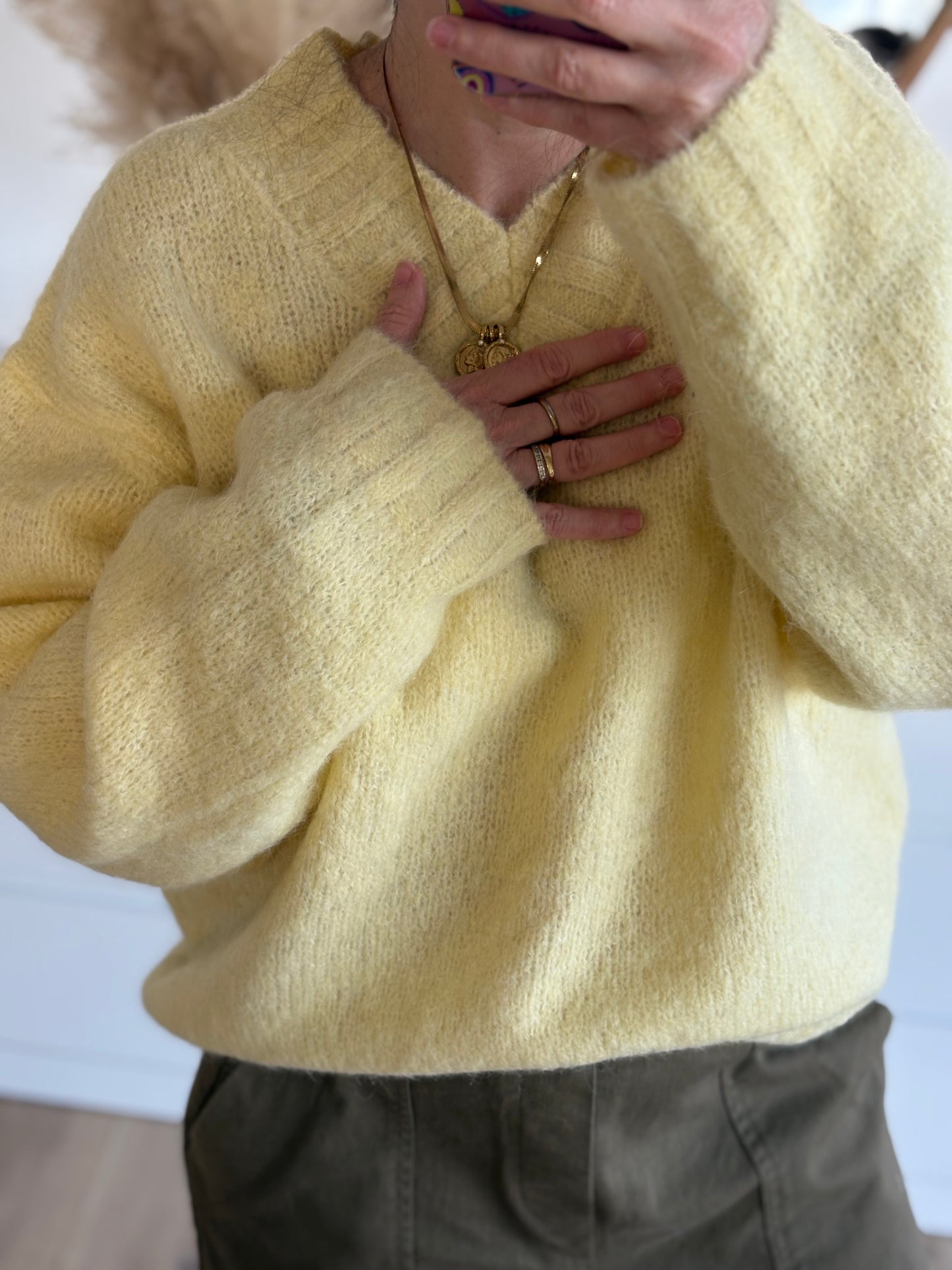 Pull Émilie jaune