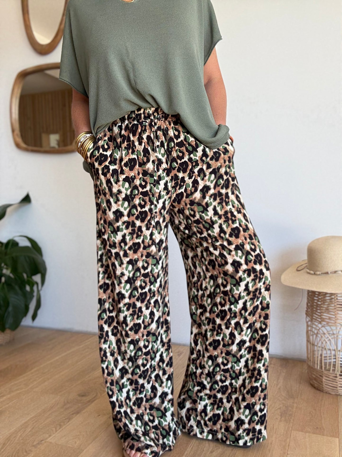 Pantalon fluide leo