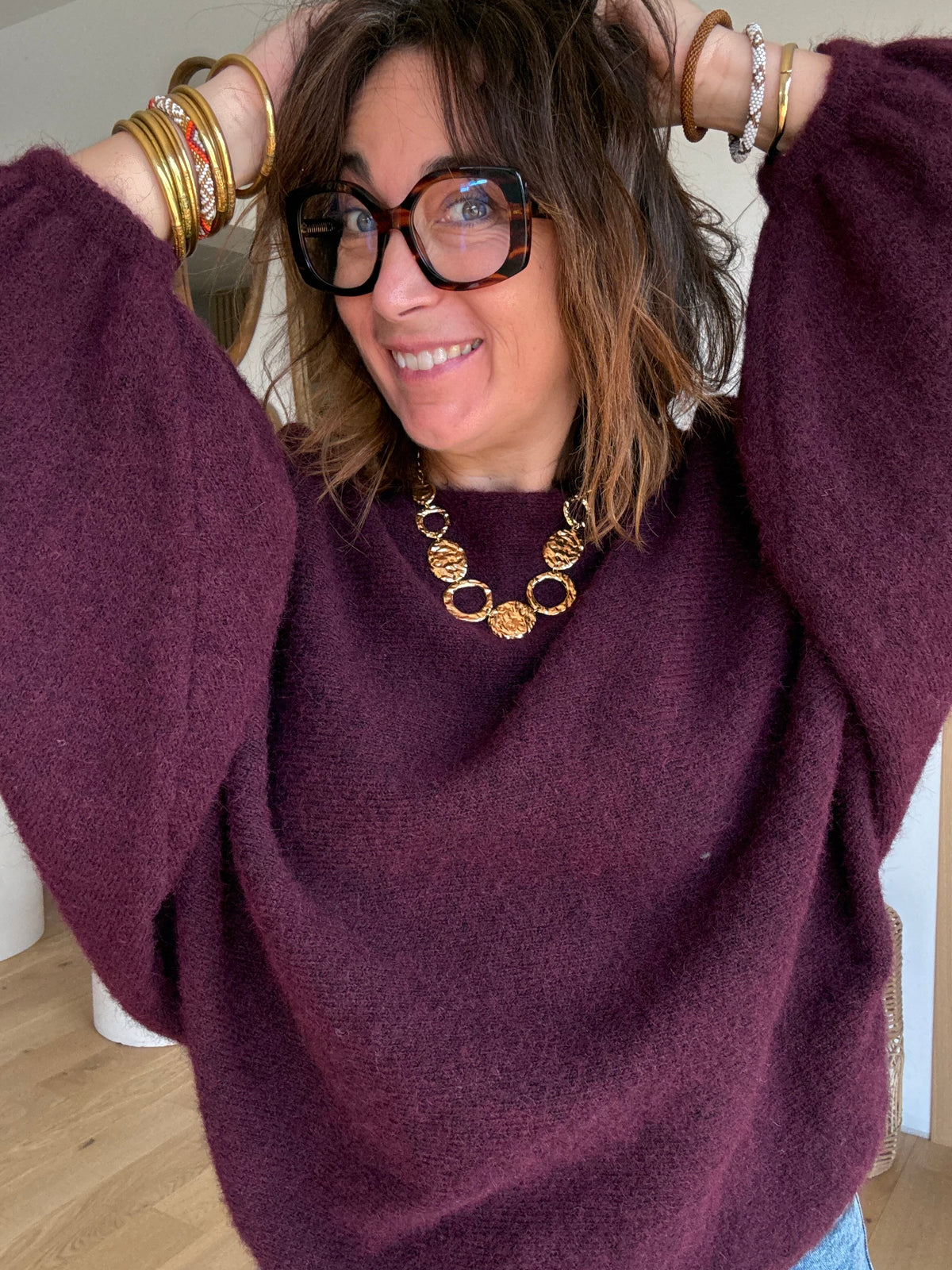 Pull Oliver bordeaux