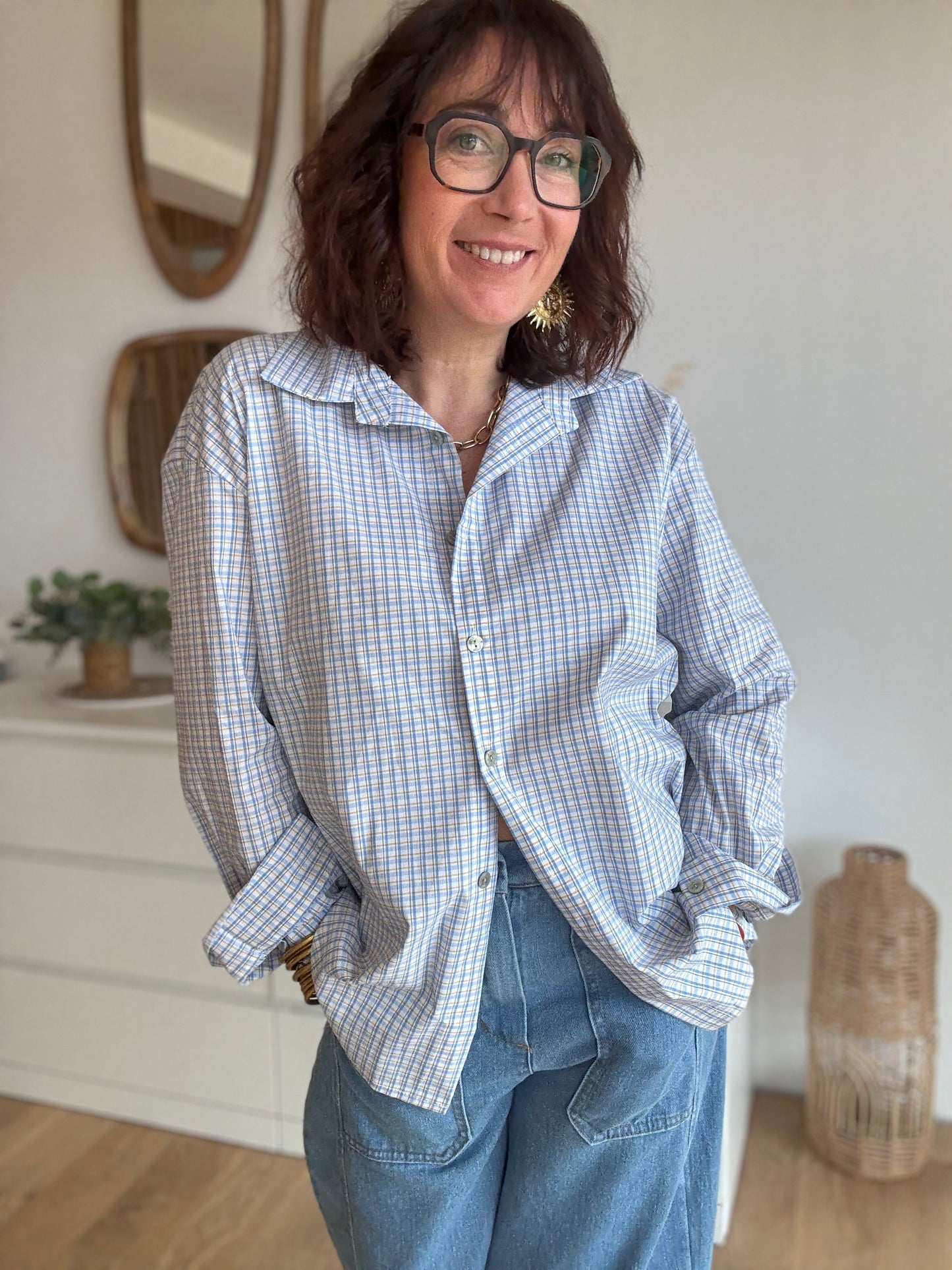 Chemise love Blue