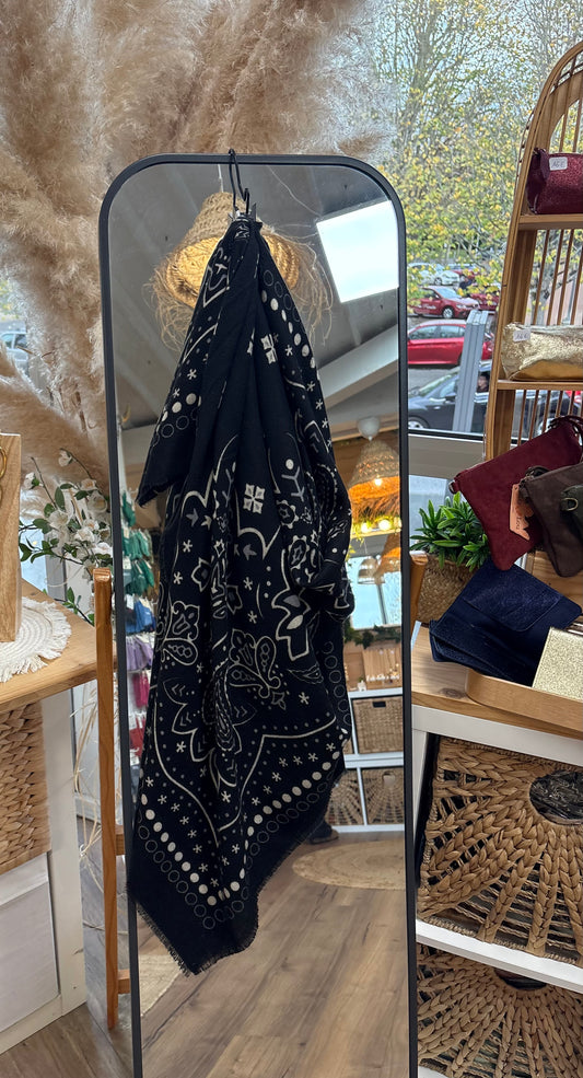 Foulard Bandana noir