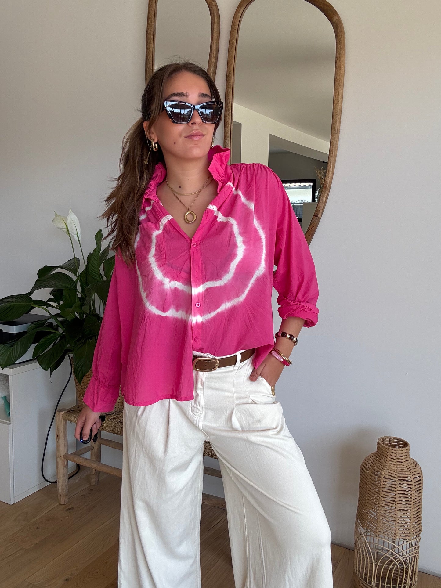 Pantalon large ,léger écru