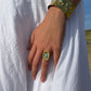 Bague rectangulaire Sunny blue
