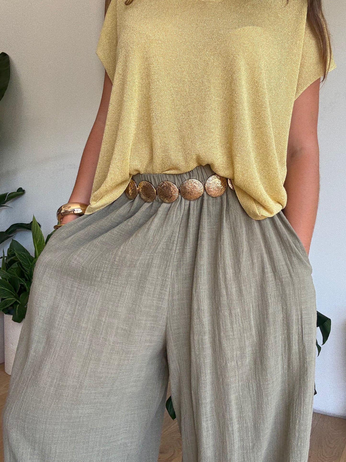 Pantalon Jasmine kaki