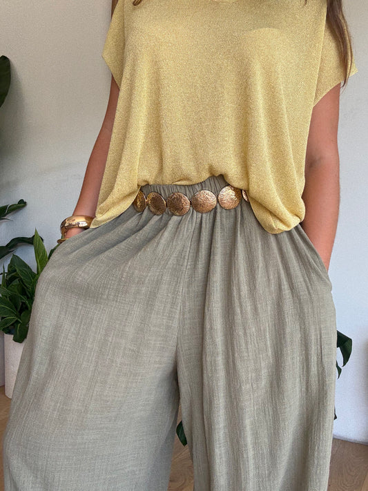 Pantalon Jasmine kaki