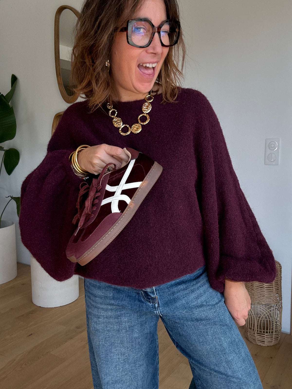 Pull Oliver bordeaux