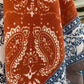 Foulard bandana bleu rouille