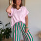 Tee shirt rose baby Maxi