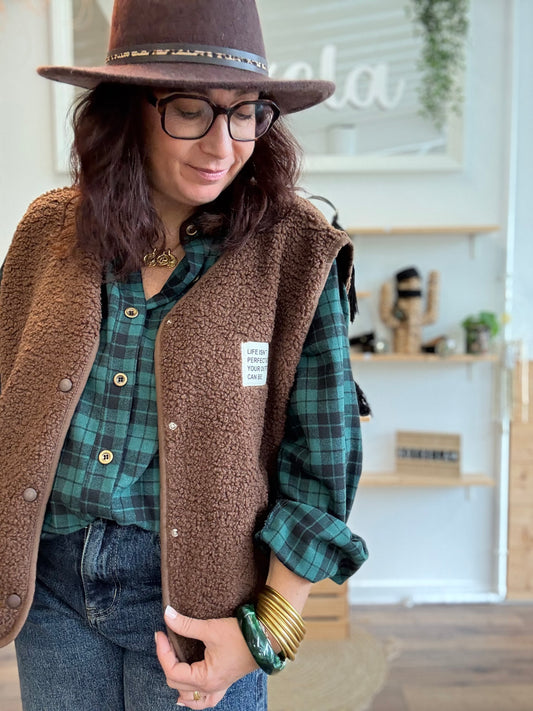 Veste Teddy chocolat