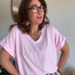 Tee shirt rose baby Maxi