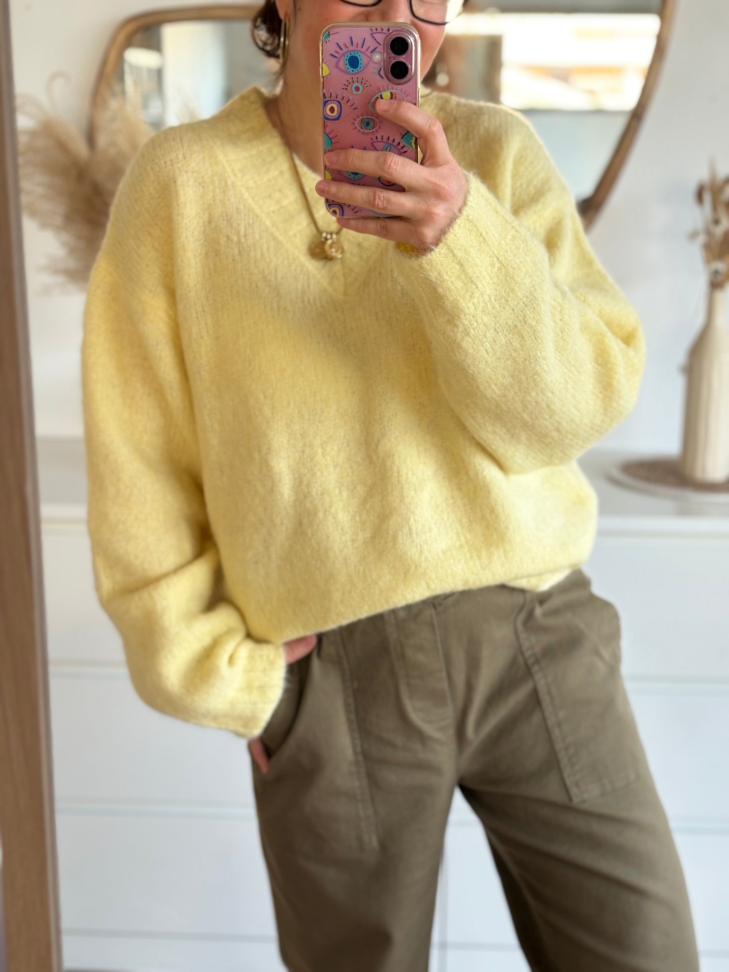 Pull Émilie jaune