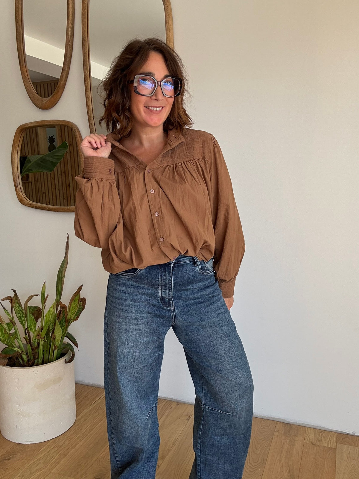Chemise Jasmina camel