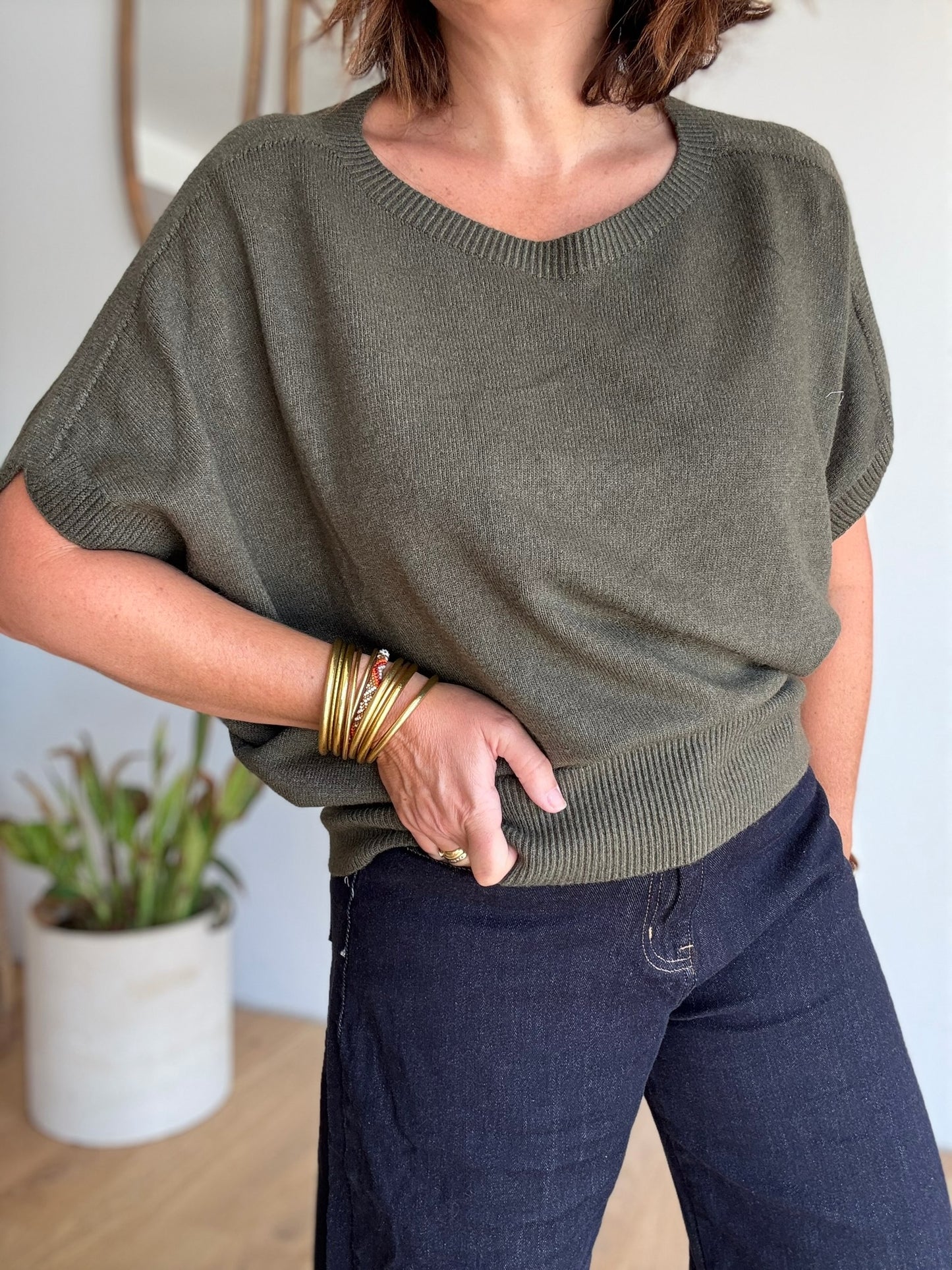 Pull Marina kaki