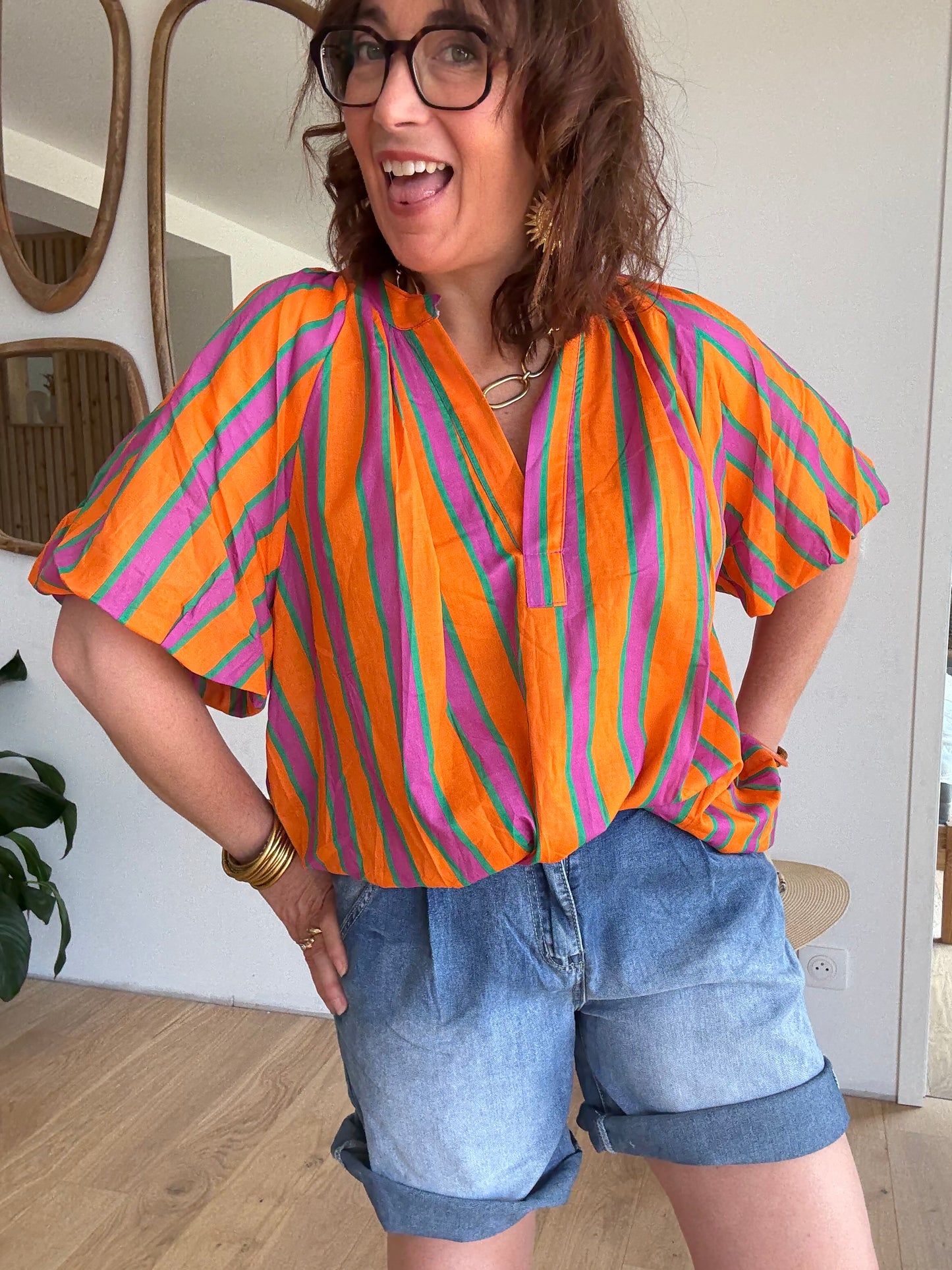 Blouse Summer pop