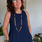 Robe longue Sarah Marine