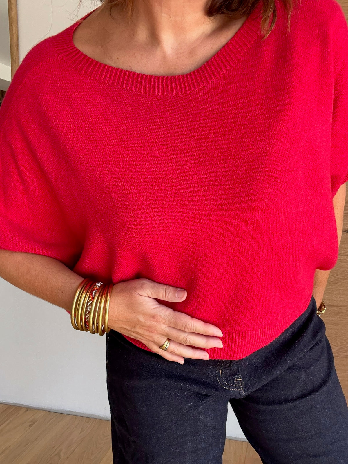 Pull Marina rouge