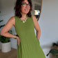 Robe longue Sarah verte