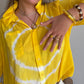 Chemise Tie and Dye jaune