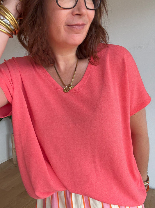 Pull fin corail