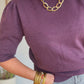 Pull Caroline Aubergine